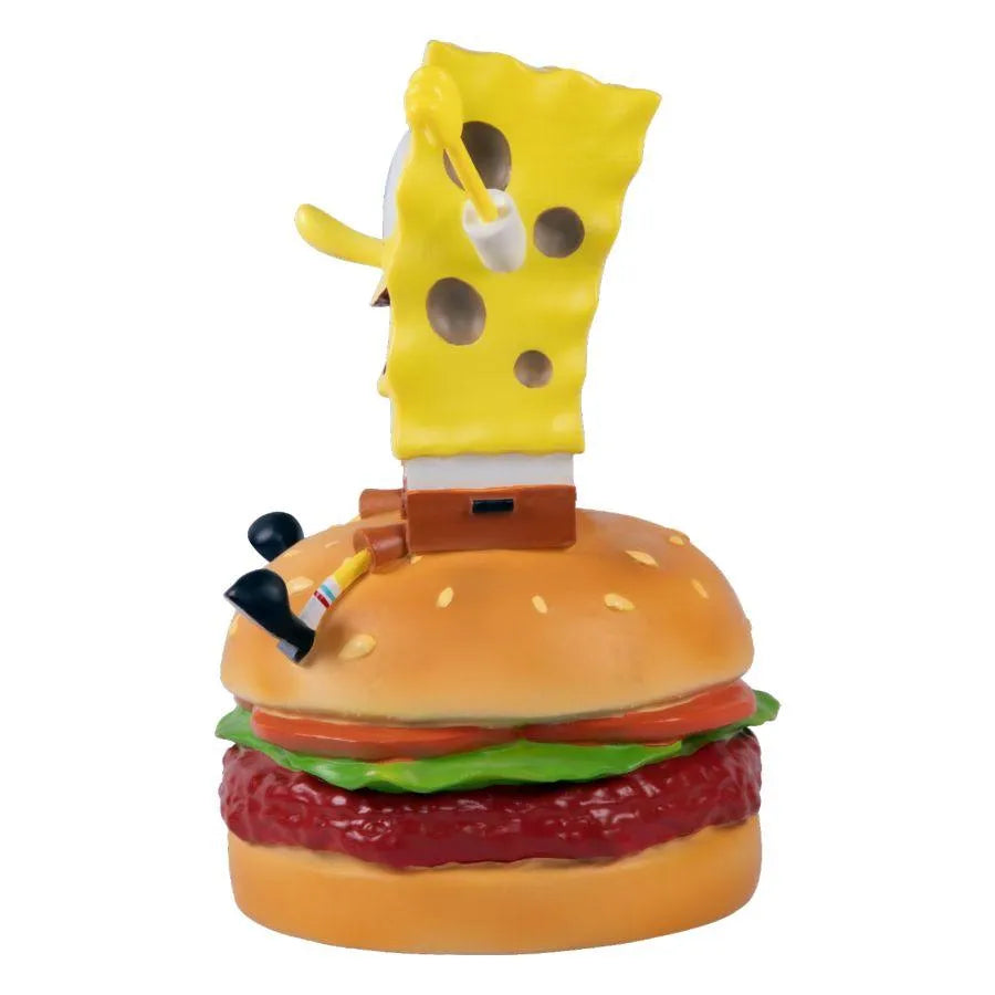 IKO1990 Spongebob SquarePants - SpongeBob on Hamburger Resin Statue - Ikon Collectables - Titan Pop Culture