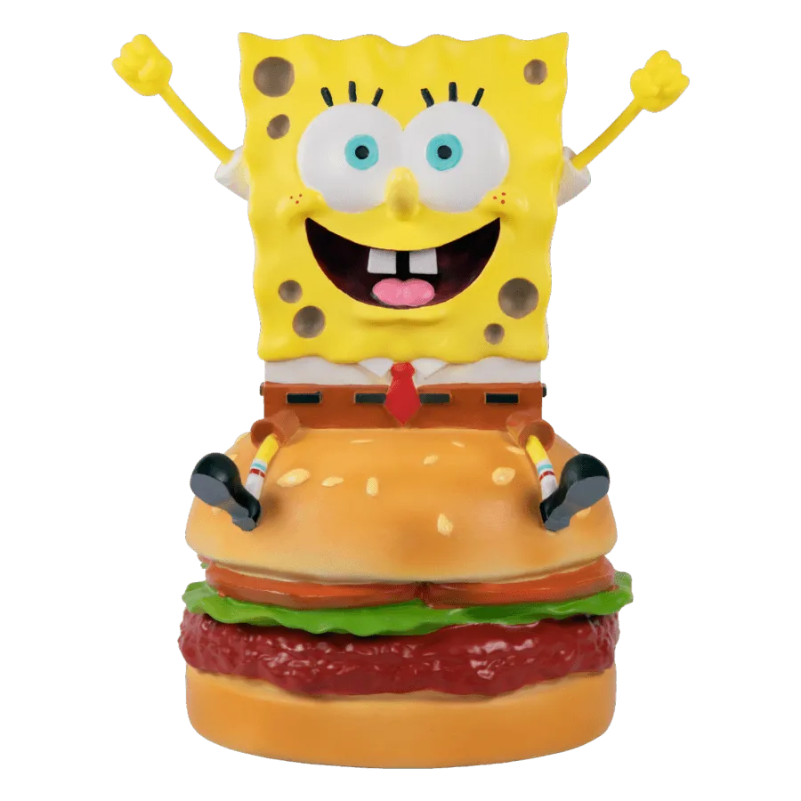 IKO1990 Spongebob SquarePants - SpongeBob on Hamburger Resin Statue - Ikon Collectables - Titan Pop Culture