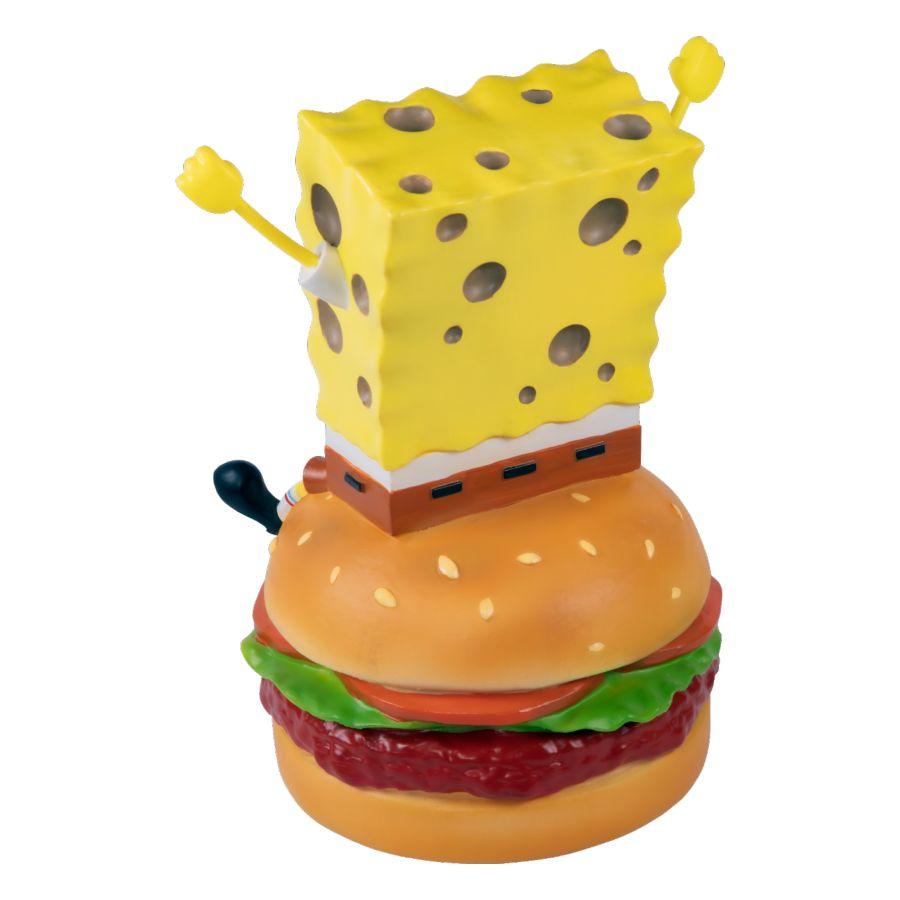 IKO1990 Spongebob SquarePants - SpongeBob on Hamburger Resin Statue - Ikon Collectables - Titan Pop Culture