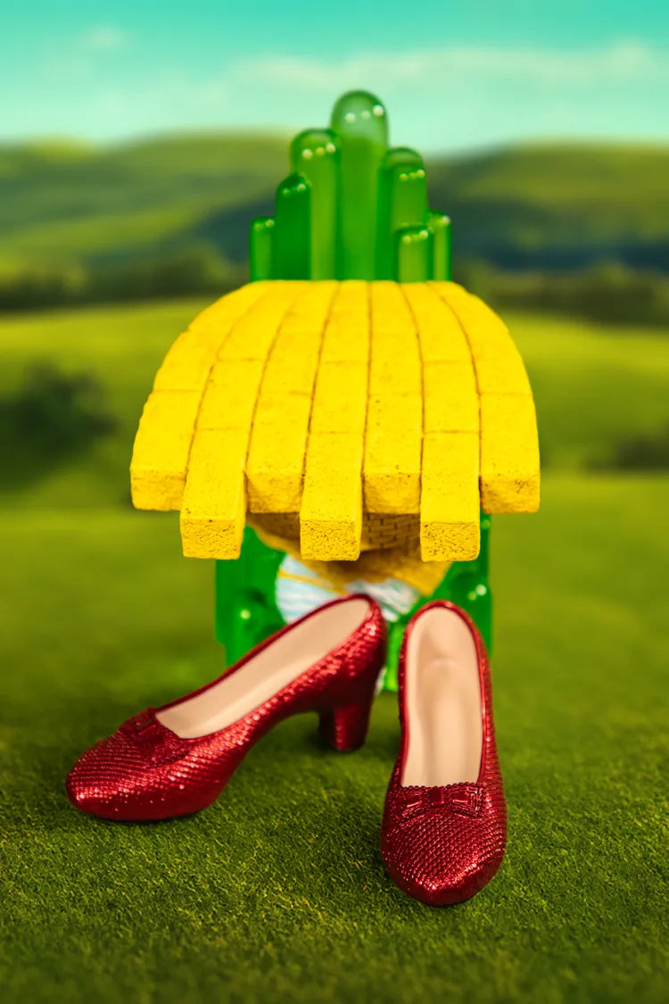 IKO2020 Wizard of Oz - Scaled Ruby Slippers Statuette on light-up Stand - Ikon Design Studio - Titan Pop Culture