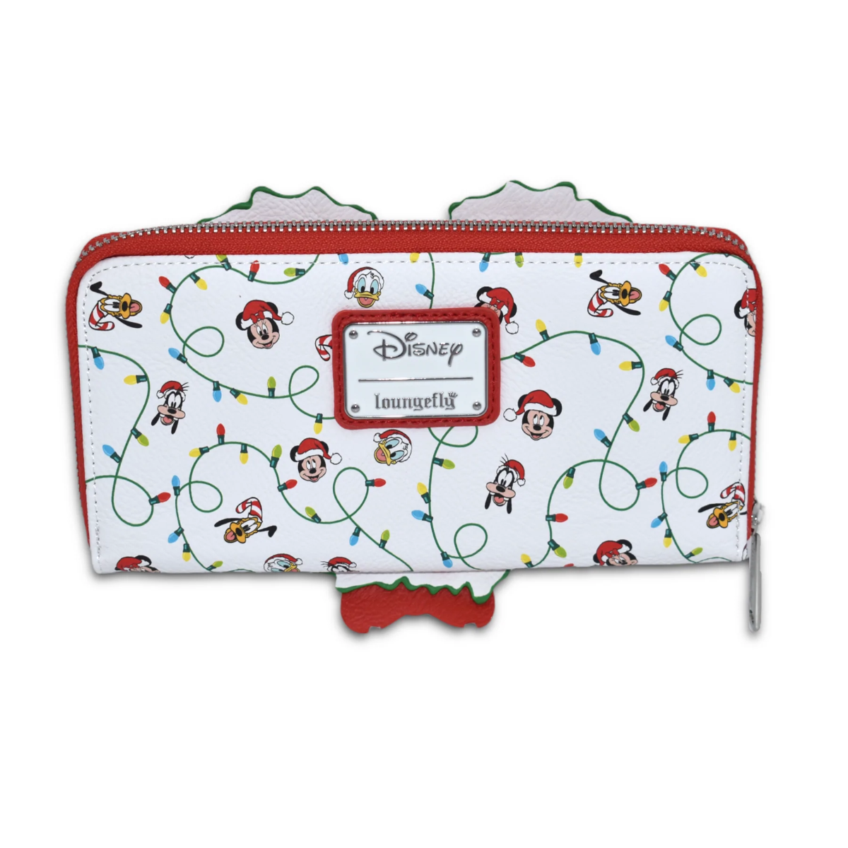 Disney - Monedero con cremallera y corona navideña de Mickey, exclusivo de EE. UU. [RS]