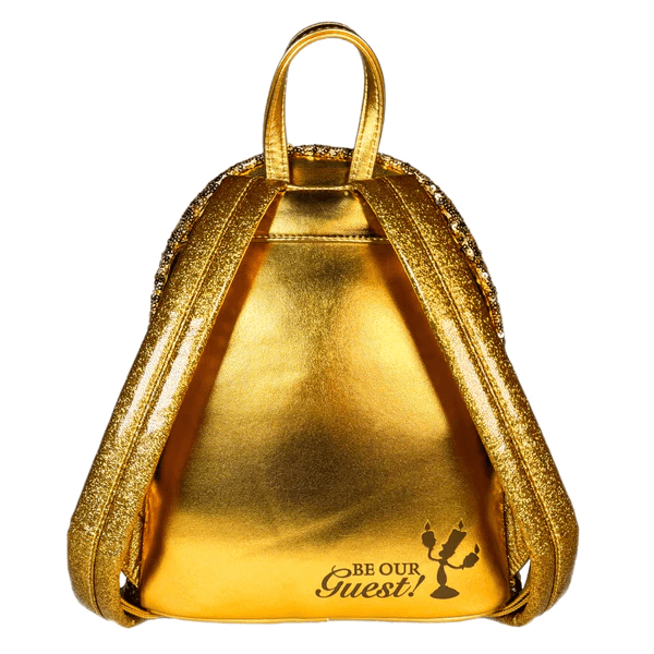 LOUWDBK3438 Beauty & the Beast (1991) - Lumiere Sequin US Exclusive Mini Backpack [RS] - Loungefly - Titan Pop Culture