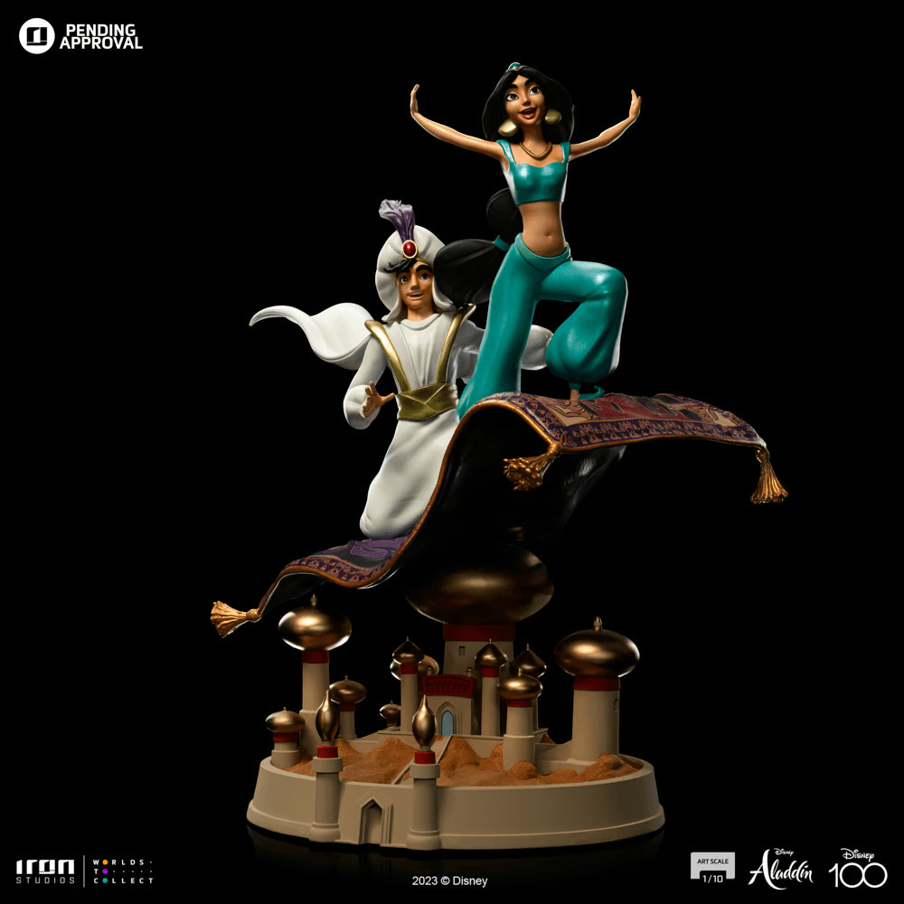 Disney - Aladdin & Jasmine 1:10 Statue Statue by Iron Studios | Titan Pop Culture