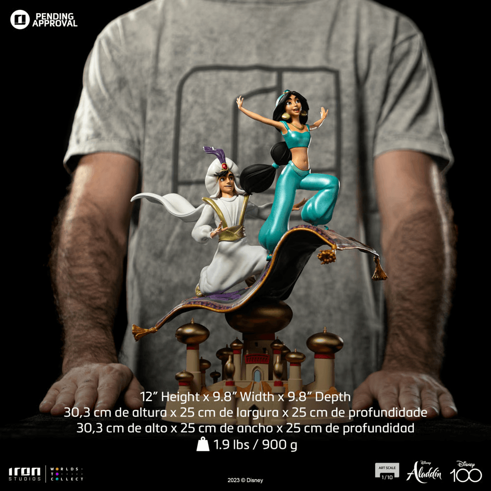 IR053851 Disney - Aladdin & Jasmine 1:10 Statue - Iron Studios - Titan Pop Culture