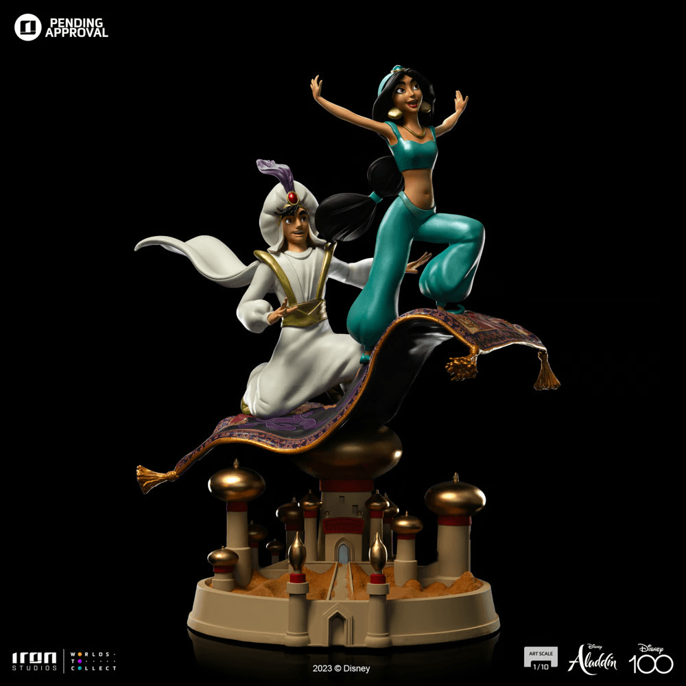 Disney - Aladdin & Jasmine 1:10 Statue Statue by Iron Studios | Titan Pop Culture