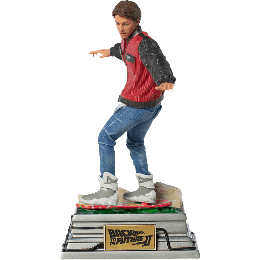 IRO27979 Back to the Future Part II - Marty on Hoverboard 1:10 Scale Statue - Iron Studios - Titan Pop Culture
