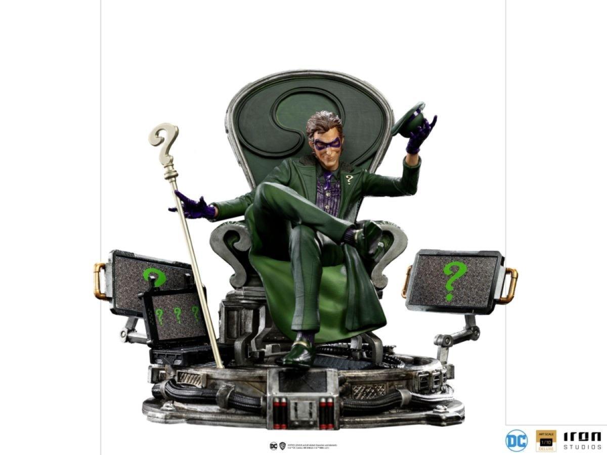 IRO29188 Batman - The Riddler Deluxe 1:10 Scale Statue - Iron Studios - Titan Pop Culture