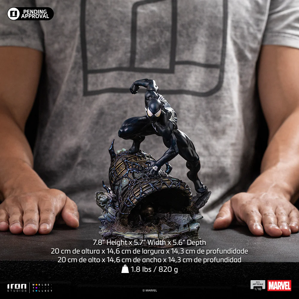 蜘蛛侠 – 蜘蛛侠 (黑色战衣) 1:10 比例雕像