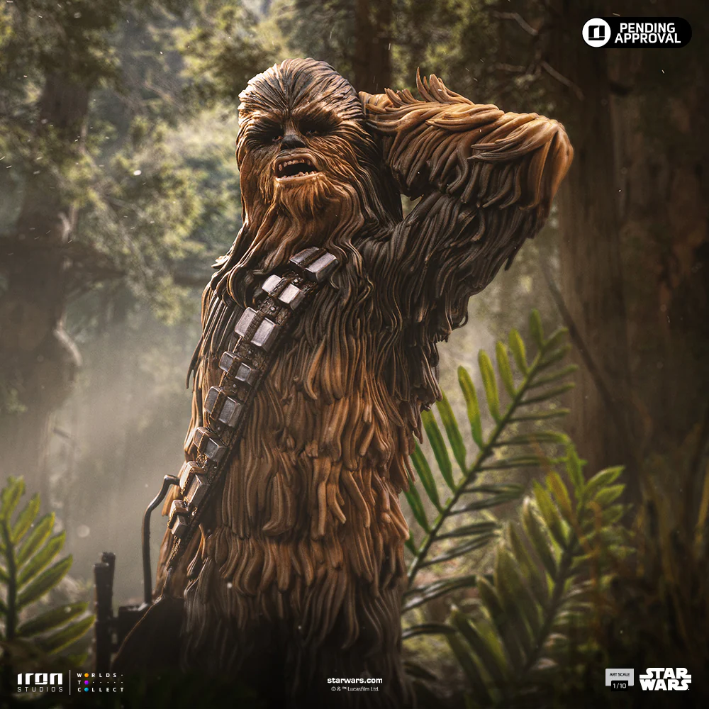 Star Wars - Chewbacca & Tokkat 1:10 Scale Statue