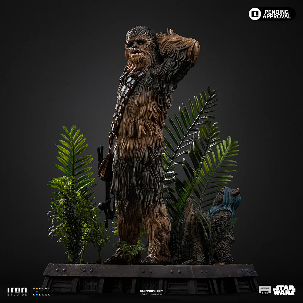 Star Wars - Chewbacca & Tokkat 1:10 Scale Statue