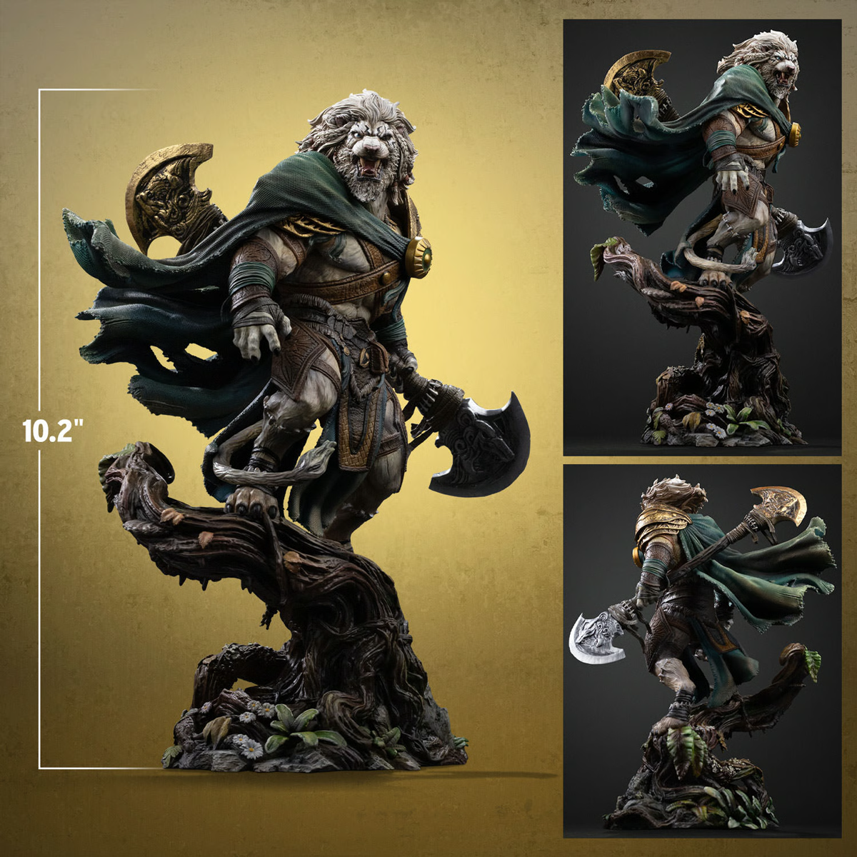 万智牌 – 金鬃阿耶尼 1:10 比例雕像