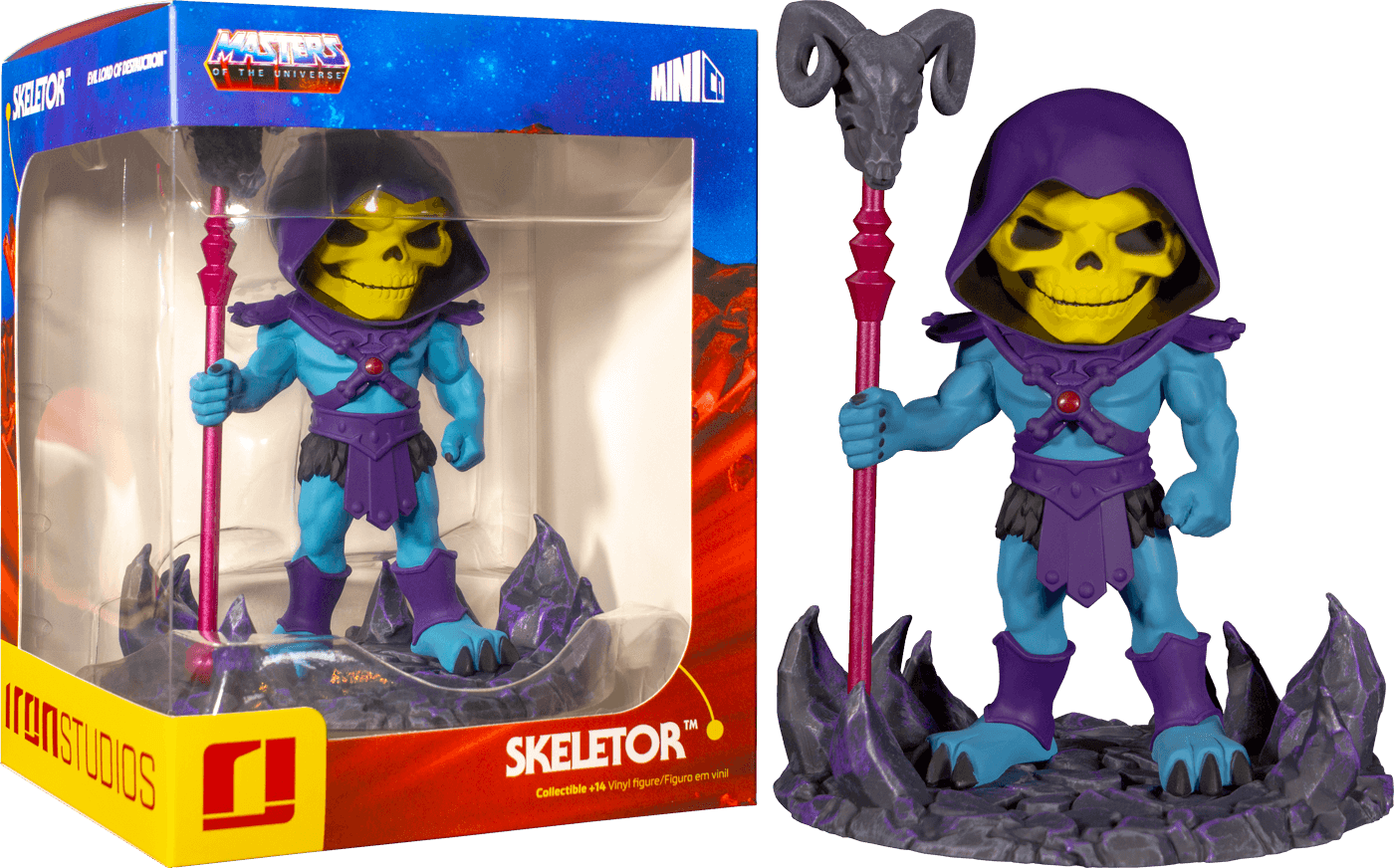 IRO50300 Masters of the Universe - Skeletor Minico Vinyl Figure - Iron Studios - Titan Pop Culture