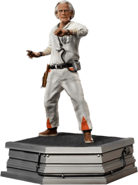 IRO53325 Back To The Future - Doc Brown 1:10 Statue [Version 2] - Iron Studios - Titan Pop Culture