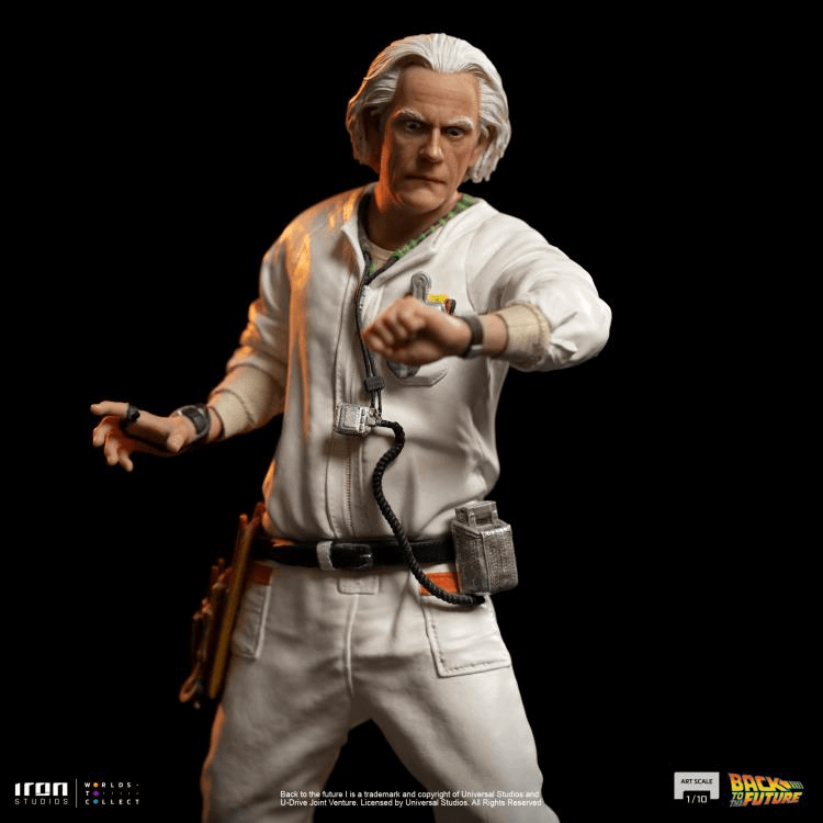 IRO53325 Back To The Future - Doc Brown 1:10 Statue [Version 2] - Iron Studios - Titan Pop Culture