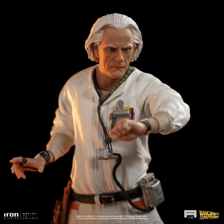 IRO53325 Back To The Future - Doc Brown 1:10 Statue [Version 2] - Iron Studios - Titan Pop Culture