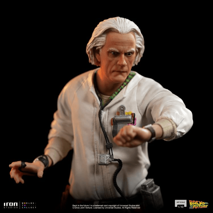 IRO53325 Back To The Future - Doc Brown 1:10 Statue [Version 2] - Iron Studios - Titan Pop Culture