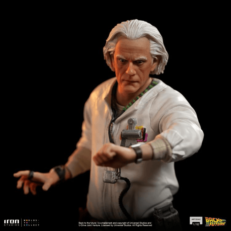 IRO53325 Back To The Future - Doc Brown 1:10 Statue [Version 2] - Iron Studios - Titan Pop Culture