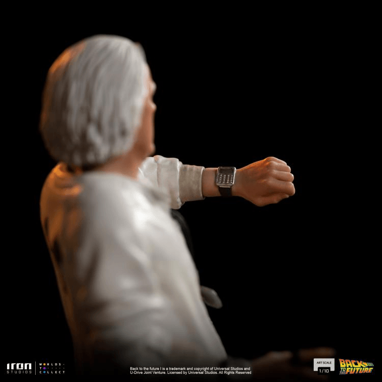 IRO53325 Back To The Future - Doc Brown 1:10 Statue [Version 2] - Iron Studios - Titan Pop Culture