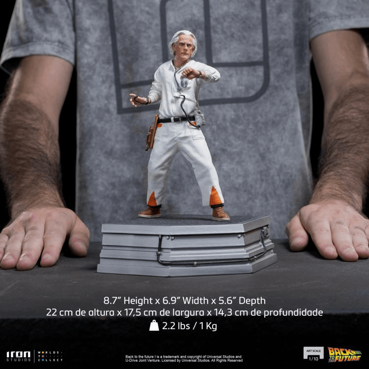 IRO53325 Back To The Future - Doc Brown 1:10 Statue [Version 2] - Iron Studios - Titan Pop Culture