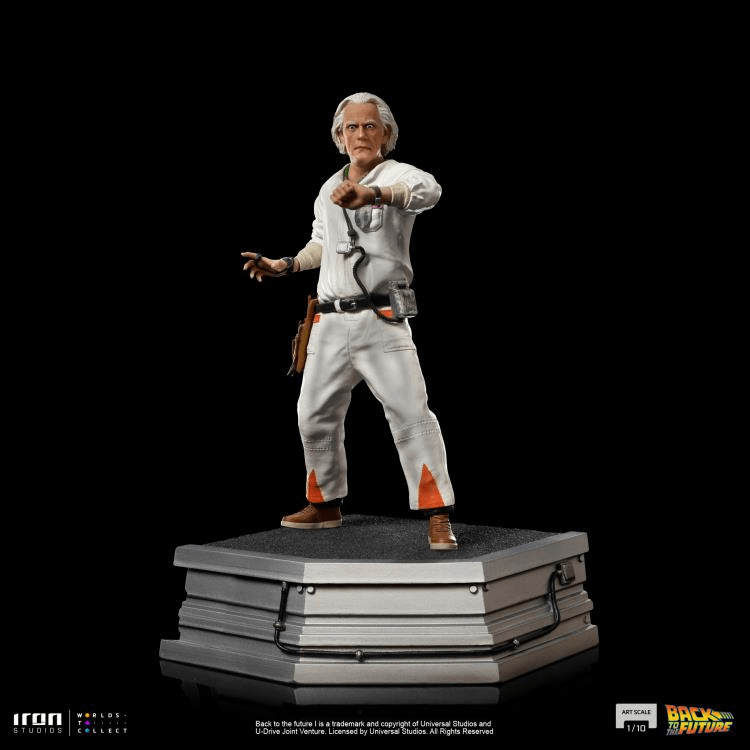 IRO53325 Back To The Future - Doc Brown 1:10 Statue [Version 2] - Iron Studios - Titan Pop Culture