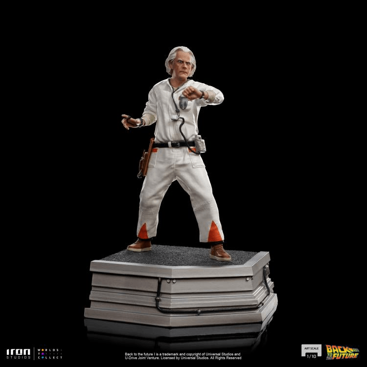 IRO53325 Back To The Future - Doc Brown 1:10 Statue [Version 2] - Iron Studios - Titan Pop Culture