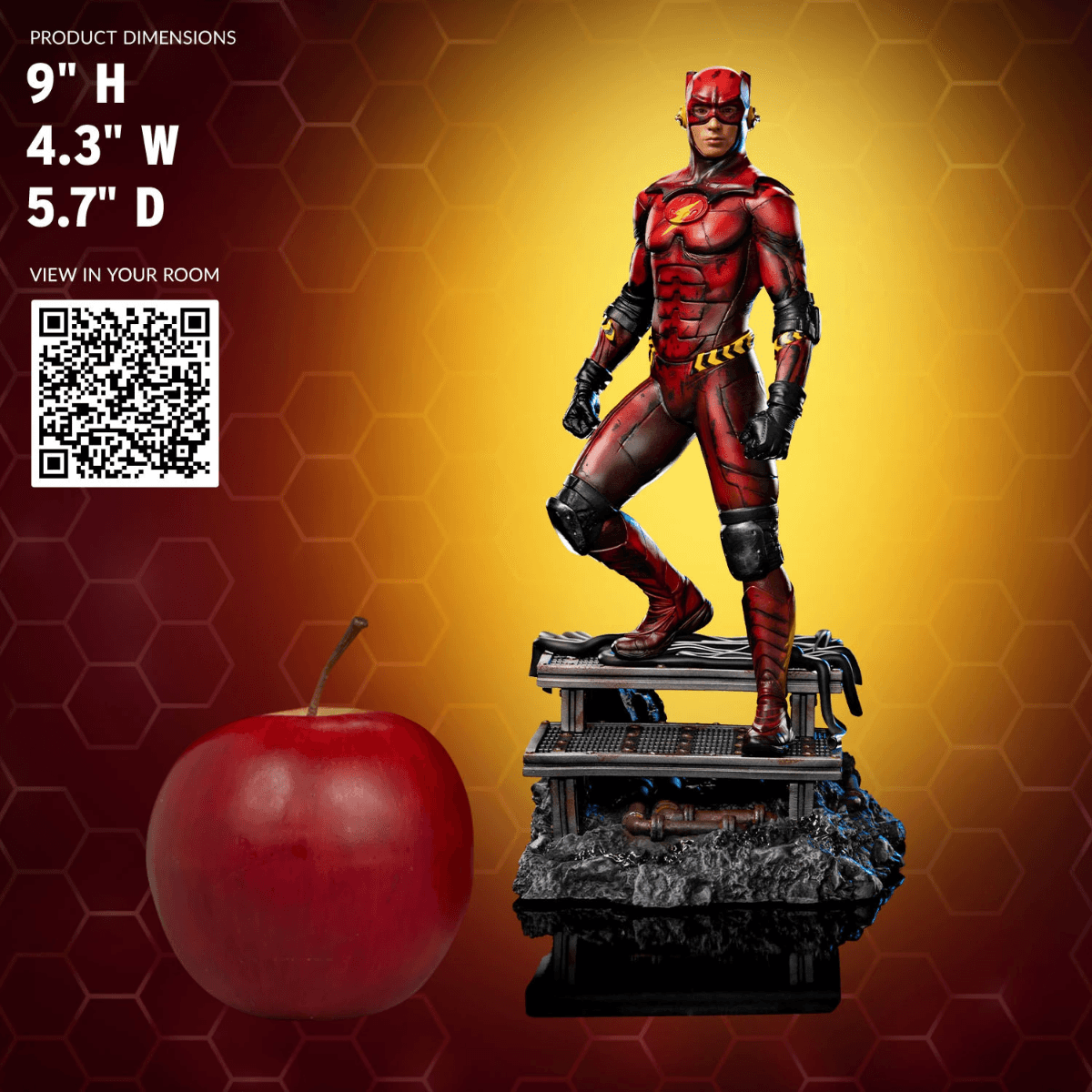 IRO53509 The Flash (2023) - Flash (Alt) 1:10 Scale Statue - Iron Studios - Titan Pop Culture