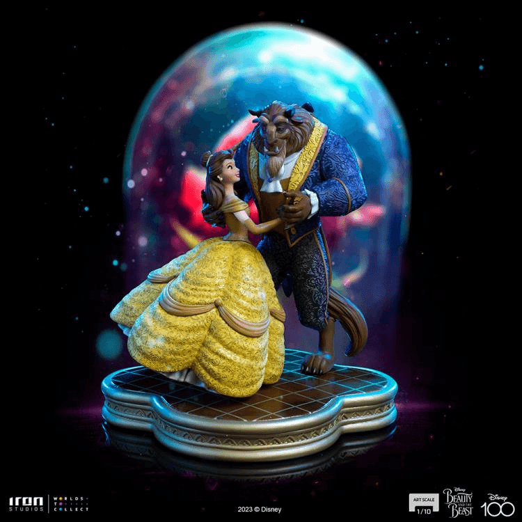 IRO53554 Beauty and the Beast (1991) - Belle & Beast 1:10 Scale Statue - Iron Studios - Titan Pop Culture