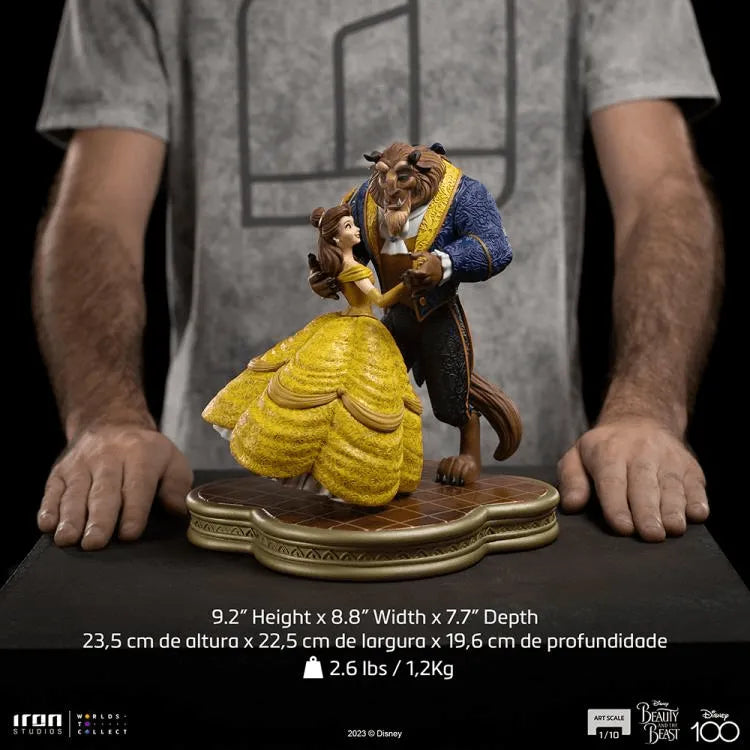 IRO53554 Beauty and the Beast (1991) - Belle & Beast 1:10 Scale Statue - Iron Studios - Titan Pop Culture