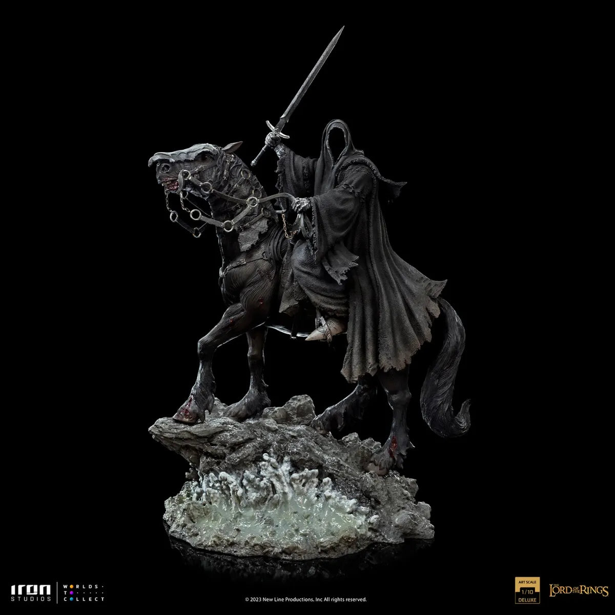 El Señor de los Anillos - Estatua de lujo de Nazgul a caballo a escala 1:10