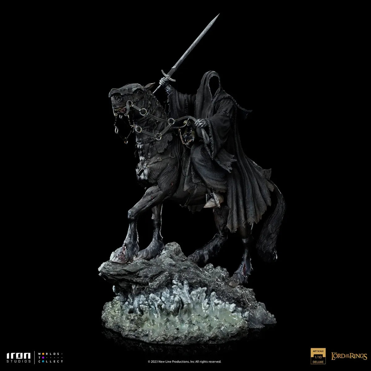 El Señor de los Anillos - Estatua de lujo de Nazgul a caballo a escala 1:10