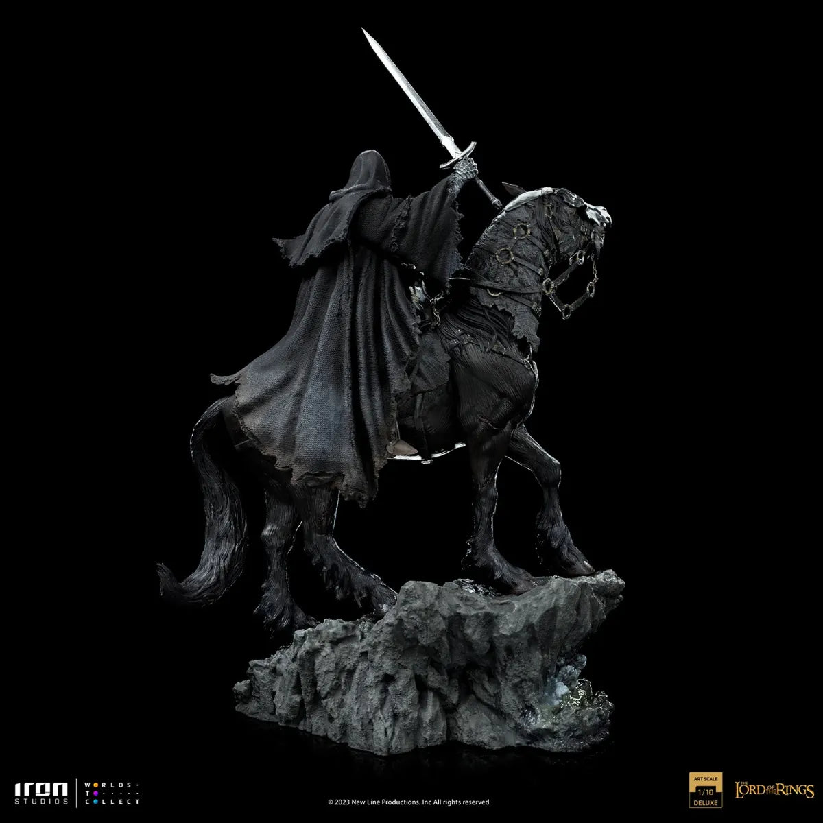 El Señor de los Anillos - Estatua de lujo de Nazgul a caballo a escala 1:10