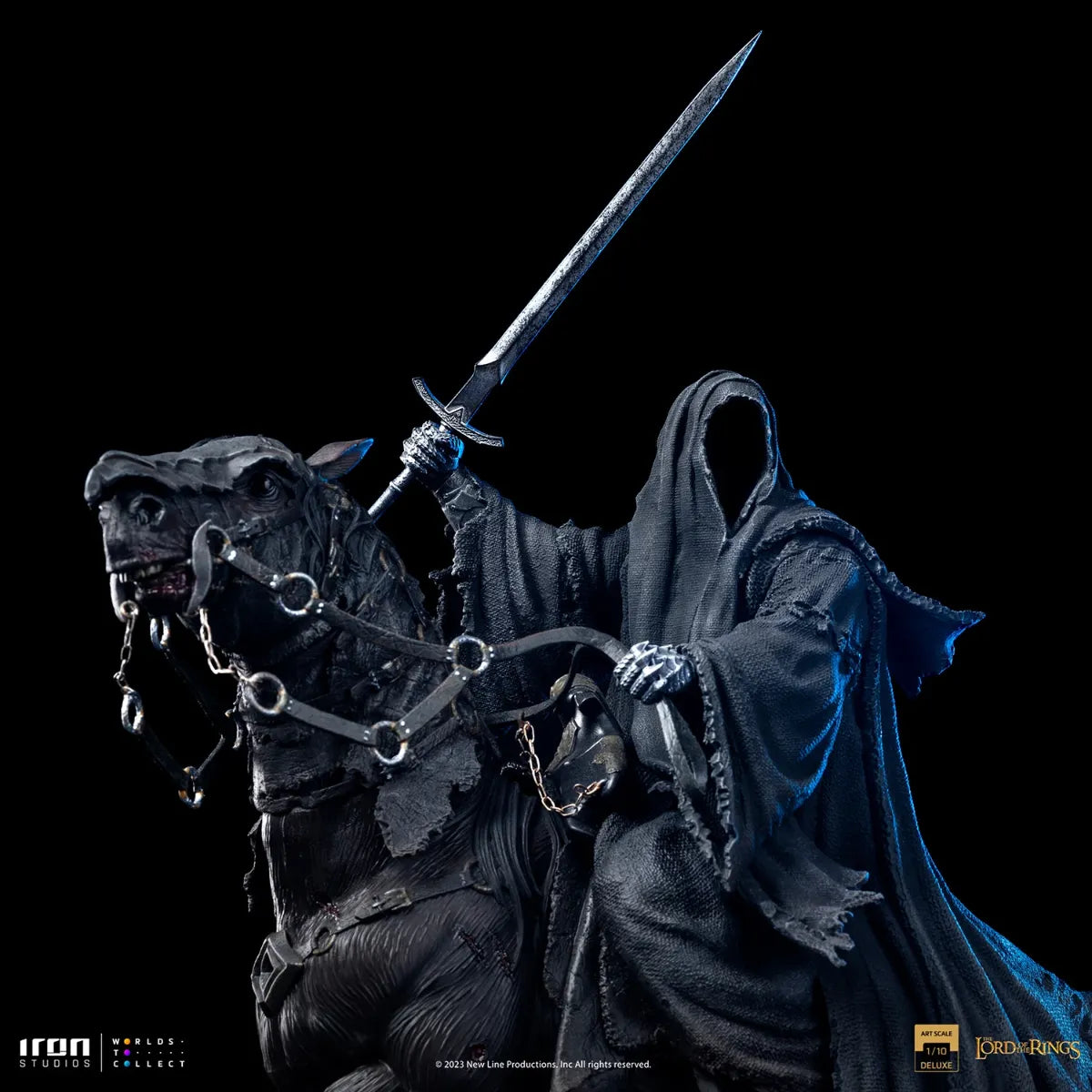 El Señor de los Anillos - Estatua de lujo de Nazgul a caballo a escala 1:10