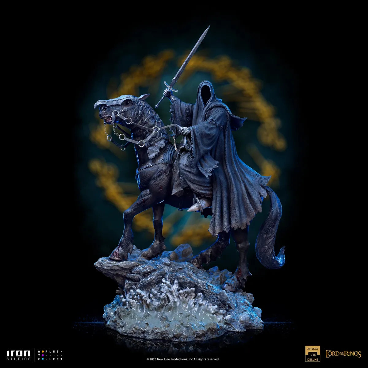 El Señor de los Anillos - Estatua de lujo de Nazgul a caballo a escala 1:10