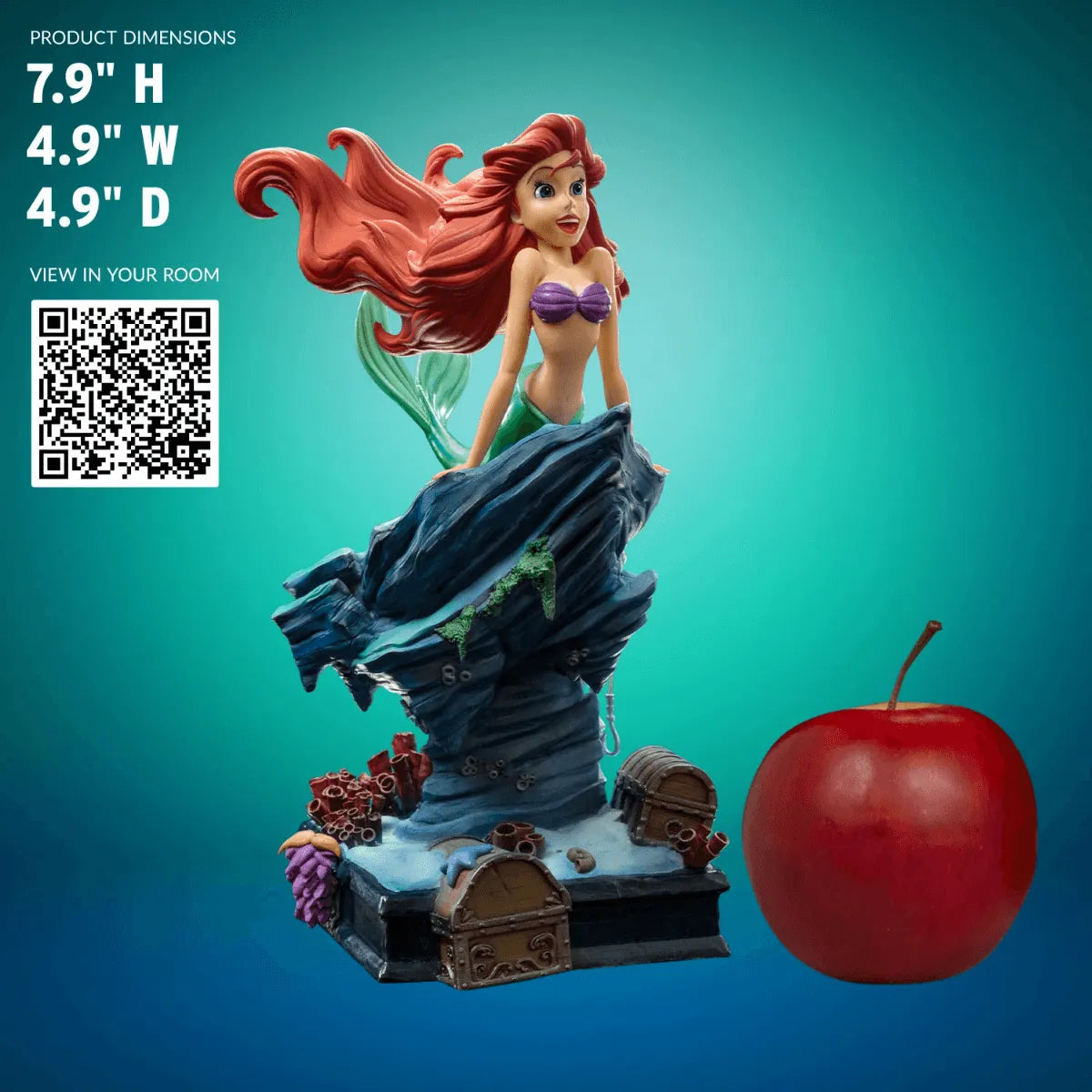 IRO53776 Little Mermaid (1989) - Ariel 1:10 Statue - Iron Studios - Titan Pop Culture