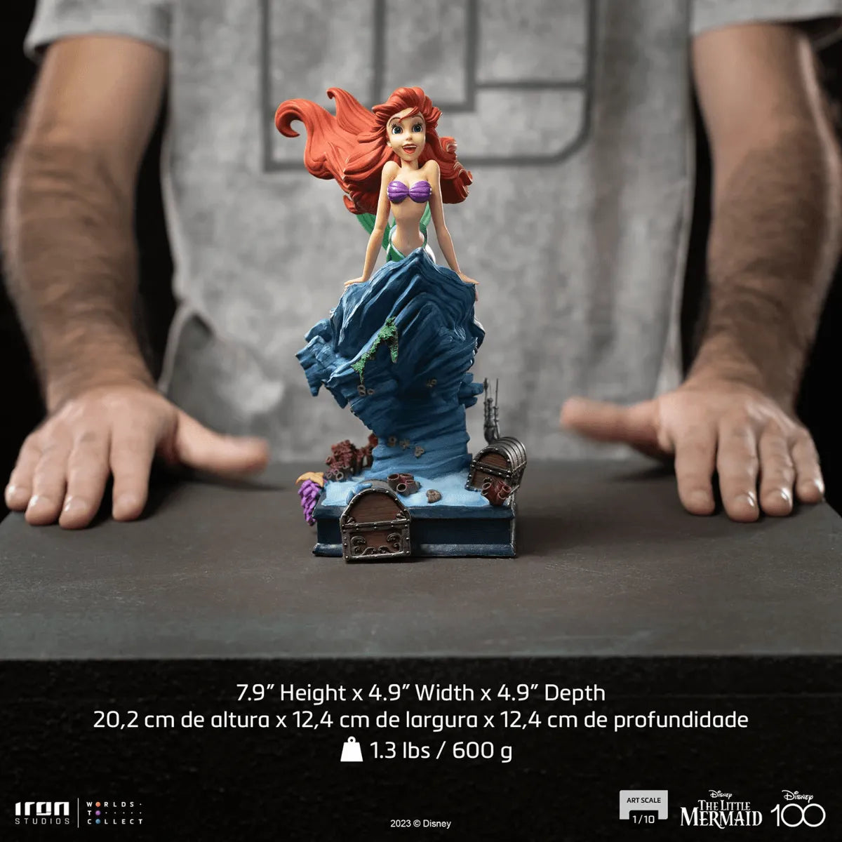 IRO53776 Little Mermaid (1989) - Ariel 1:10 Statue - Iron Studios - Titan Pop Culture