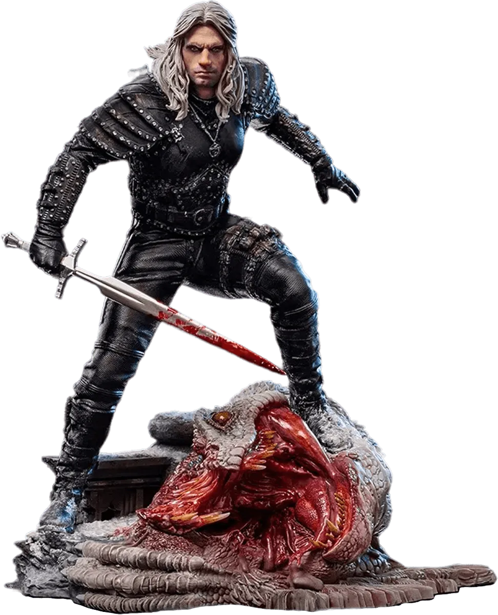 IRO53875 The Witcher (TV) - Geralt of Rivia 1:10 Statue - Iron Studios - Titan Pop Culture