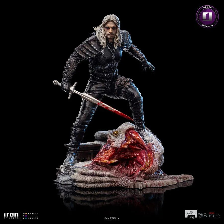 IRO53875 The Witcher (TV) - Geralt of Rivia 1:10 Statue - Iron Studios - Titan Pop Culture