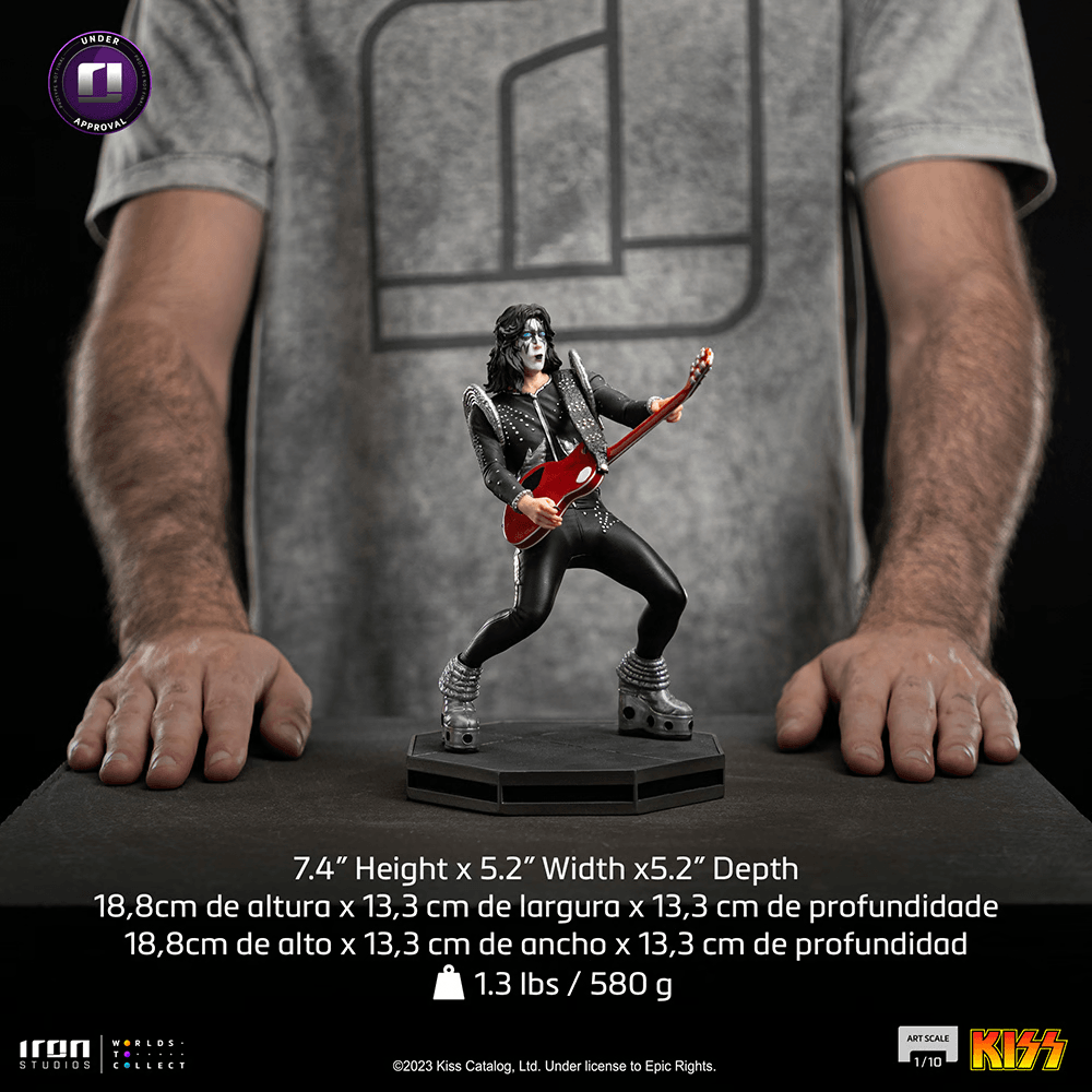 IRO54285 Kiss - Ace Frehley 1:10 Scale Statue - Iron Studios - Titan Pop Culture