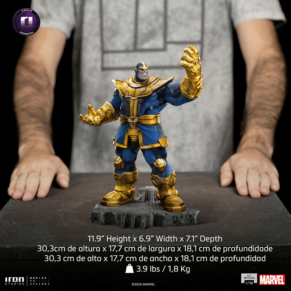 IRO54308 Marvel Comics - Thanos 1:10 Scale Statue - Iron Studios - Titan Pop Culture