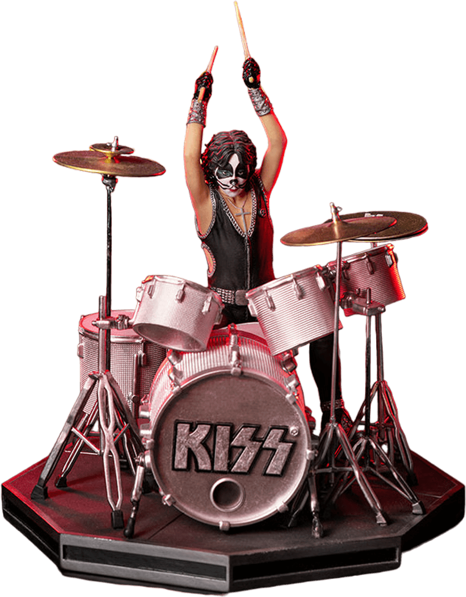 IRO54476 KISS - Peter Criss 1:10 Scale Statue - Iron Studios - Titan Pop Culture