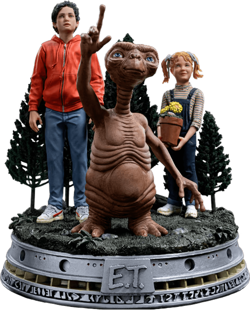 IRO54513 E.T. - Elliot & Gertie Deluxe 1:10 Scale Statue - Iron Studios - Titan Pop Culture