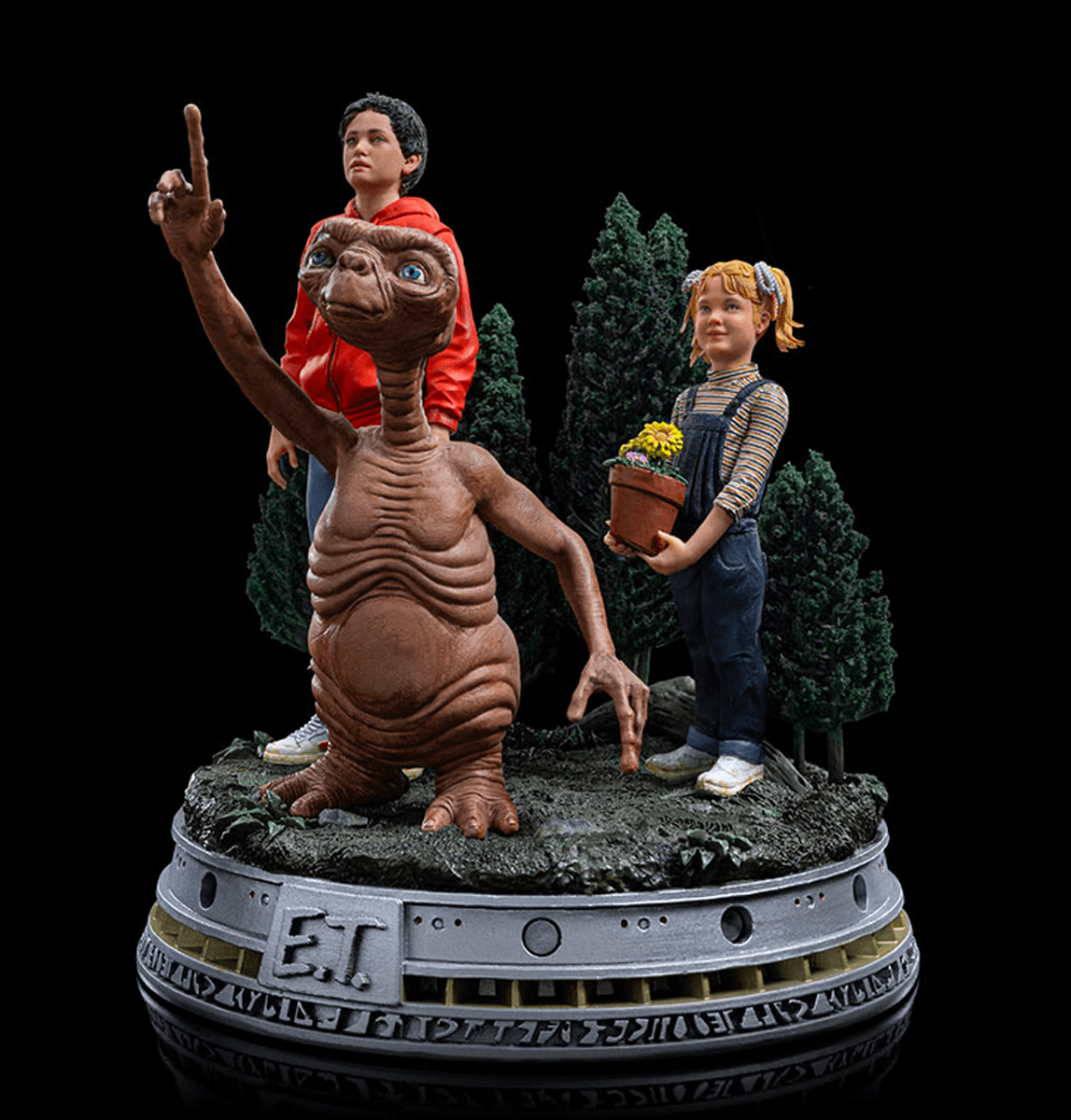 IRO54513 E.T. - Elliot & Gertie Deluxe 1:10 Scale Statue - Iron Studios - Titan Pop Culture