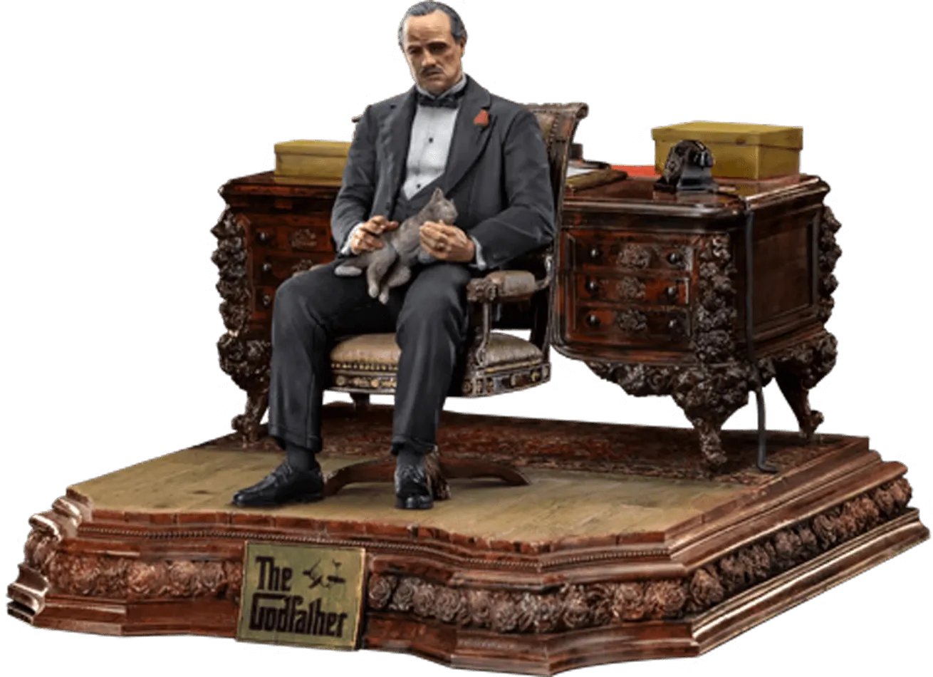 IRO54520 The Godfather - Don Vito Corleone Deluxe 1:10 Scale Statue - Iron Studios - Titan Pop Culture