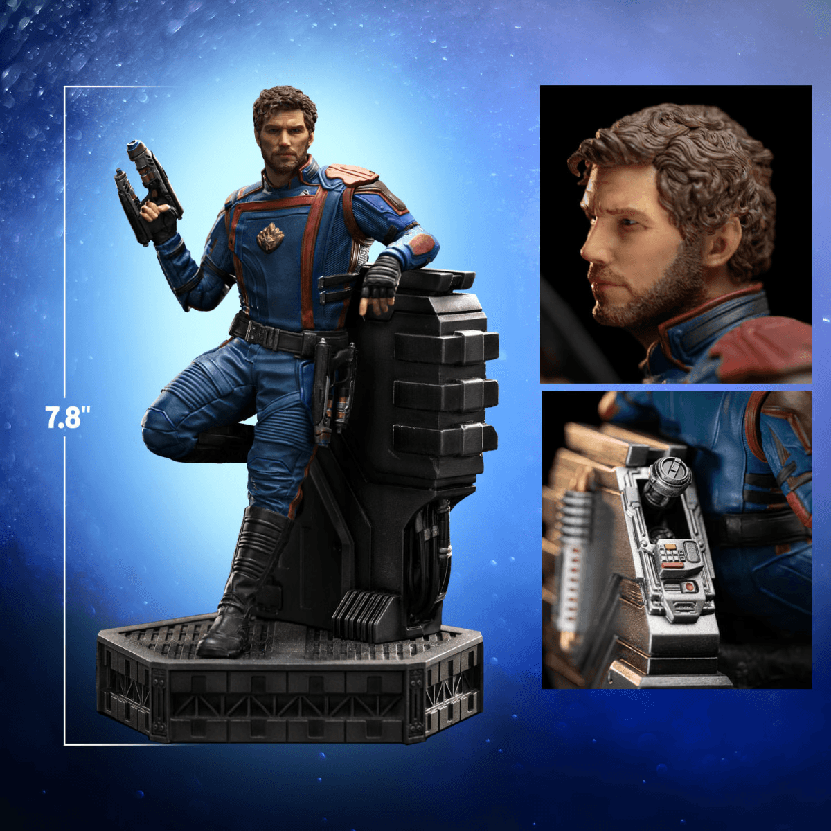 IRO54575 Guardians of the Galaxy: Vol. 3 - Star-Lord 1:10 Scale Statue - Iron Studios - Titan Pop Culture