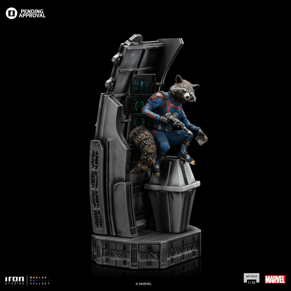 IRO54599 Guardians of the Galaxy: Vol. 3 - Rocket Raccoon 1:10 Statue - Iron Studios - Titan Pop Culture