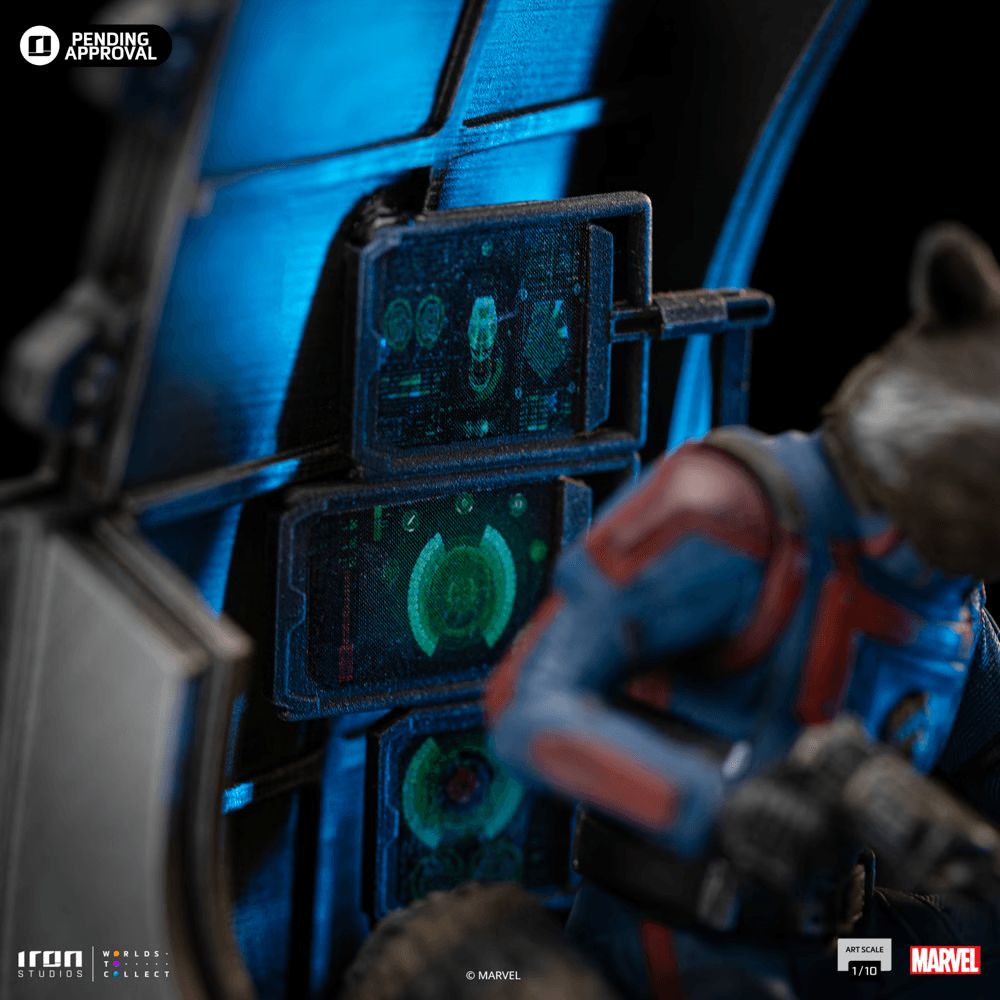 IRO54599 Guardians of the Galaxy: Vol. 3 - Rocket Raccoon 1:10 Statue - Iron Studios - Titan Pop Culture
