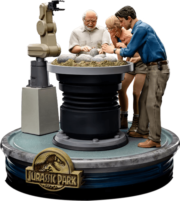 IRO54629 Jurassic Park - Dino Hatchling Deluxe 1:10 Statue - Iron Studios - Titan Pop Culture