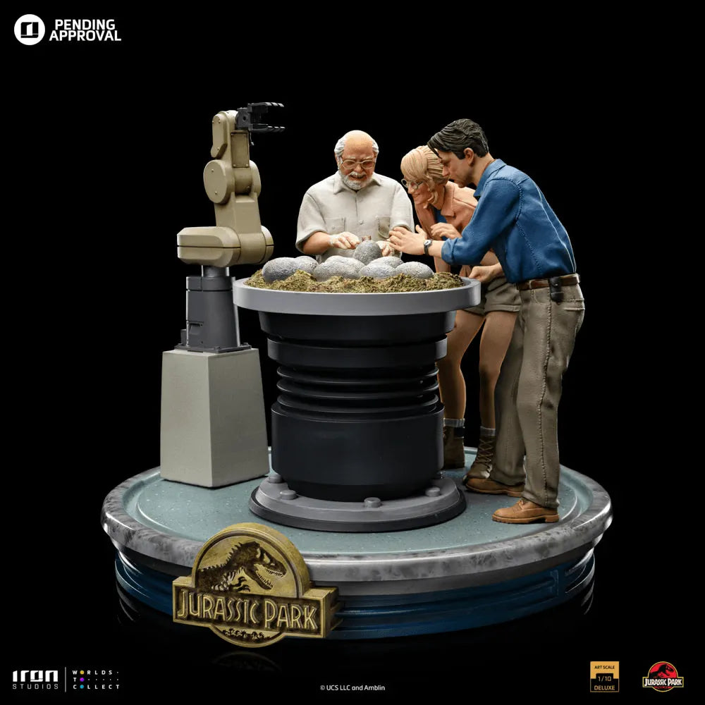 IRO54629 Jurassic Park - Dino Hatchling Deluxe 1:10 Statue - Iron Studios - Titan Pop Culture