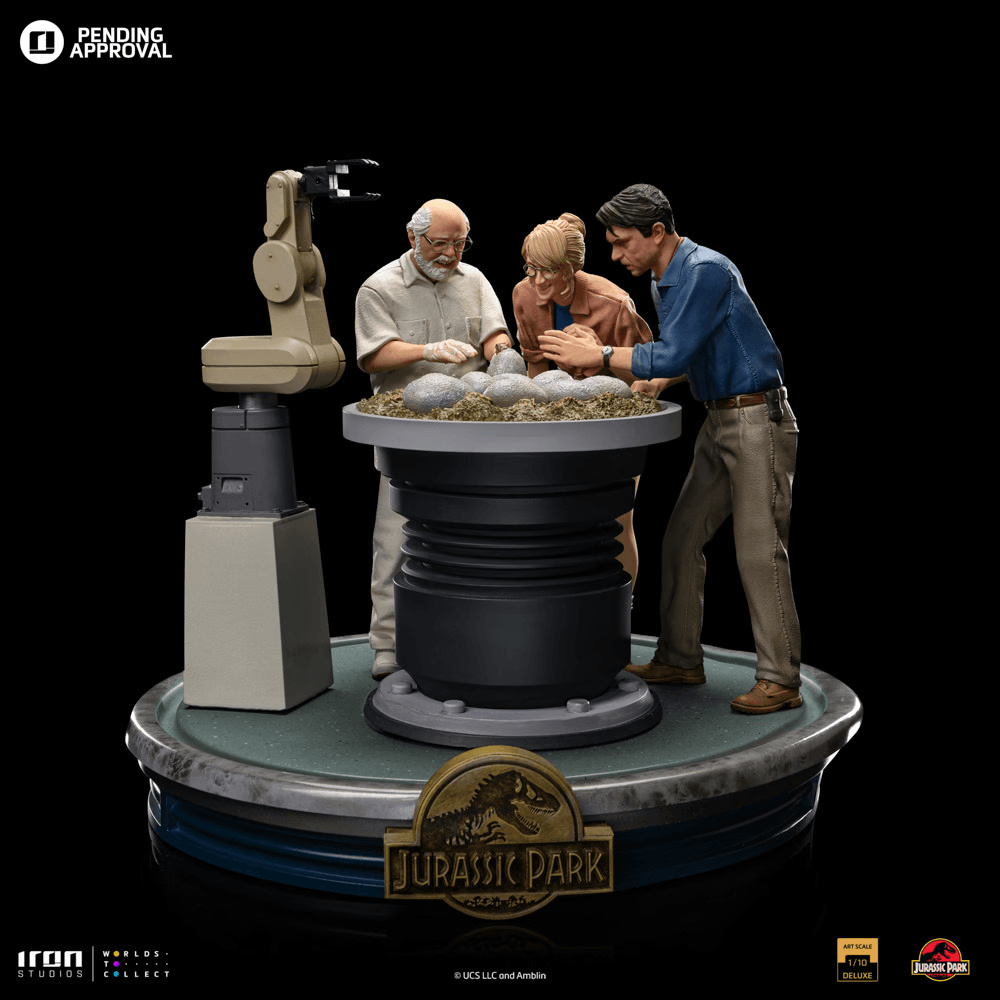 IRO54629 Jurassic Park - Dino Hatchling Deluxe 1:10 Statue - Iron Studios - Titan Pop Culture