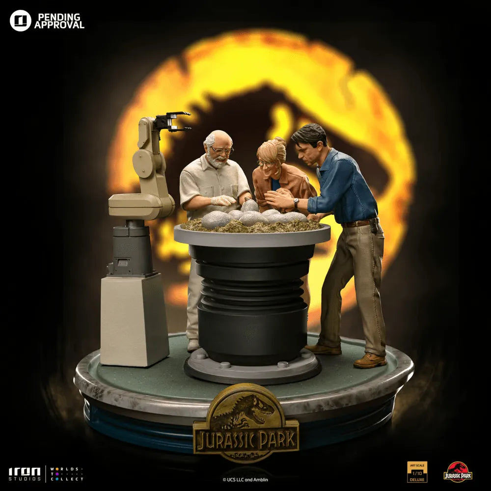 IRO54629 Jurassic Park - Dino Hatchling Deluxe 1:10 Statue - Iron Studios - Titan Pop Culture